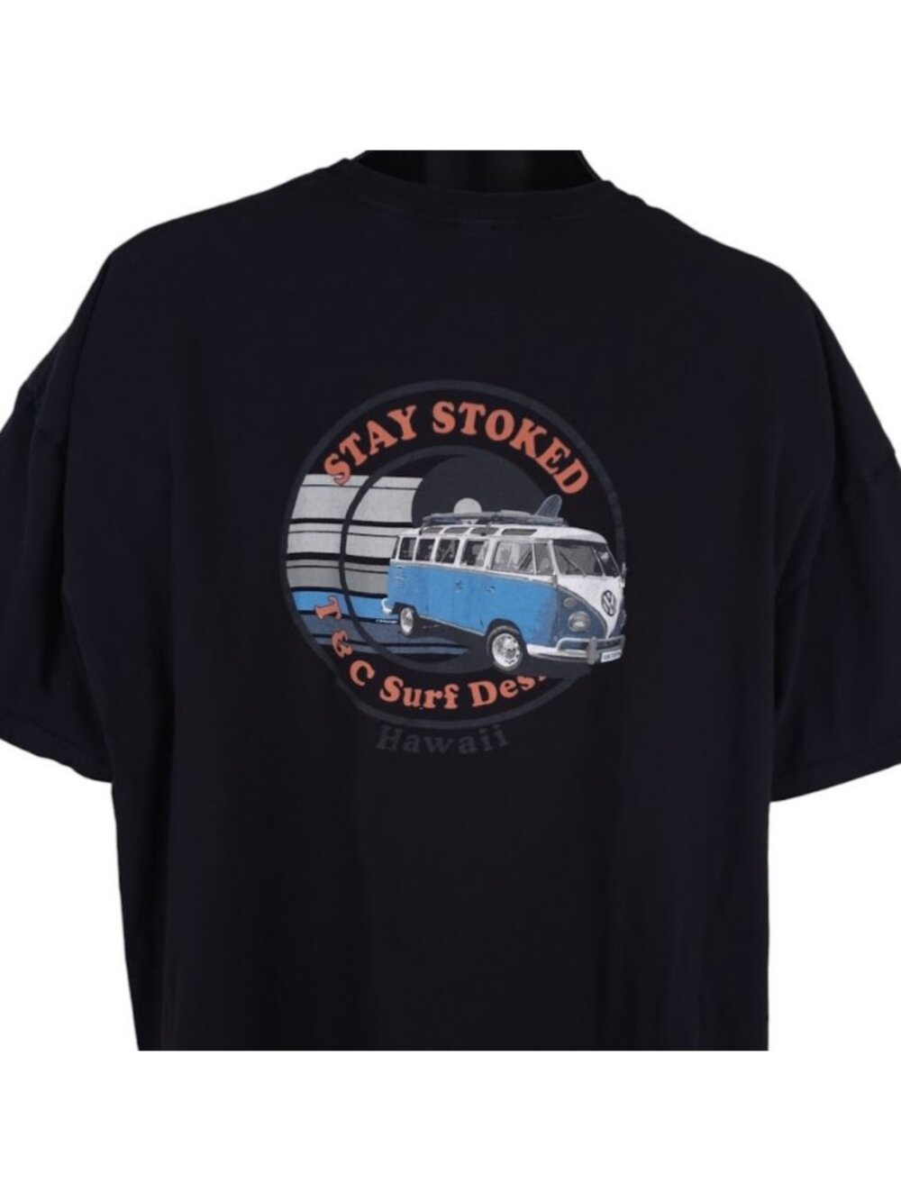 T&C Surf Designs T Shirt Mens Size 3XL Black Hawaii Surfer Stay Stoked